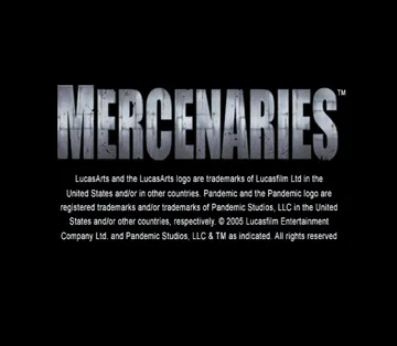 Mercenaries (Japan) screen shot title